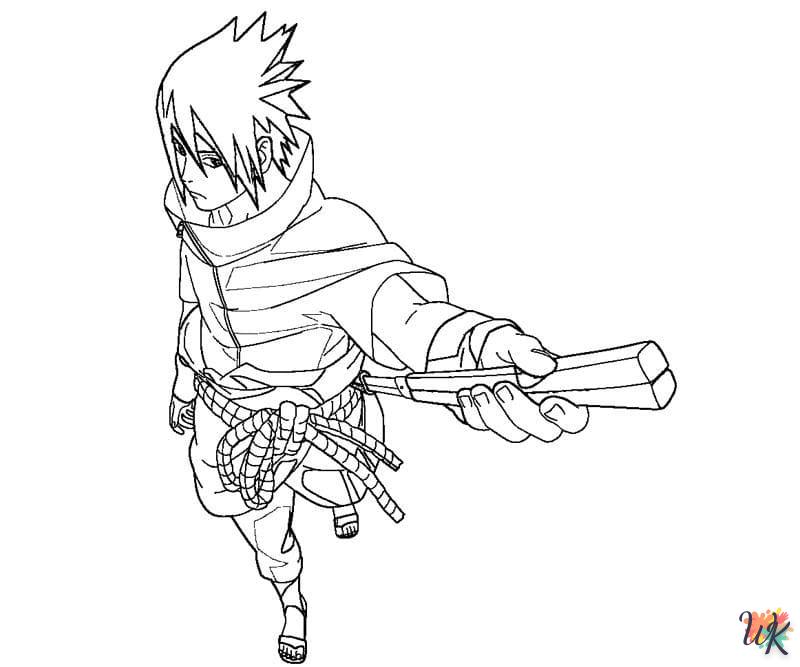 coloriage Sasuke  à imprimer pdf