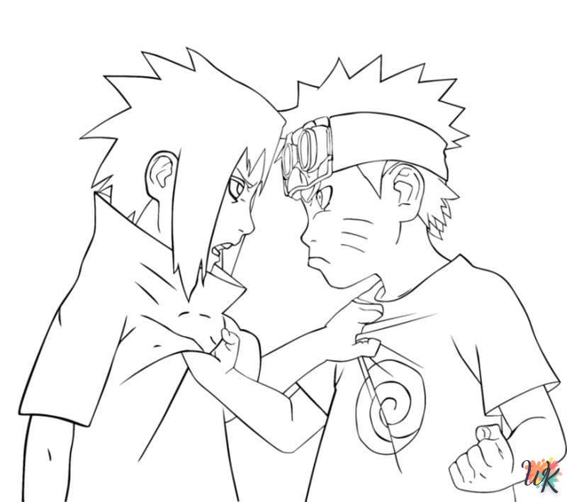 coloriage Sasuke  animaux enfant a imprimer