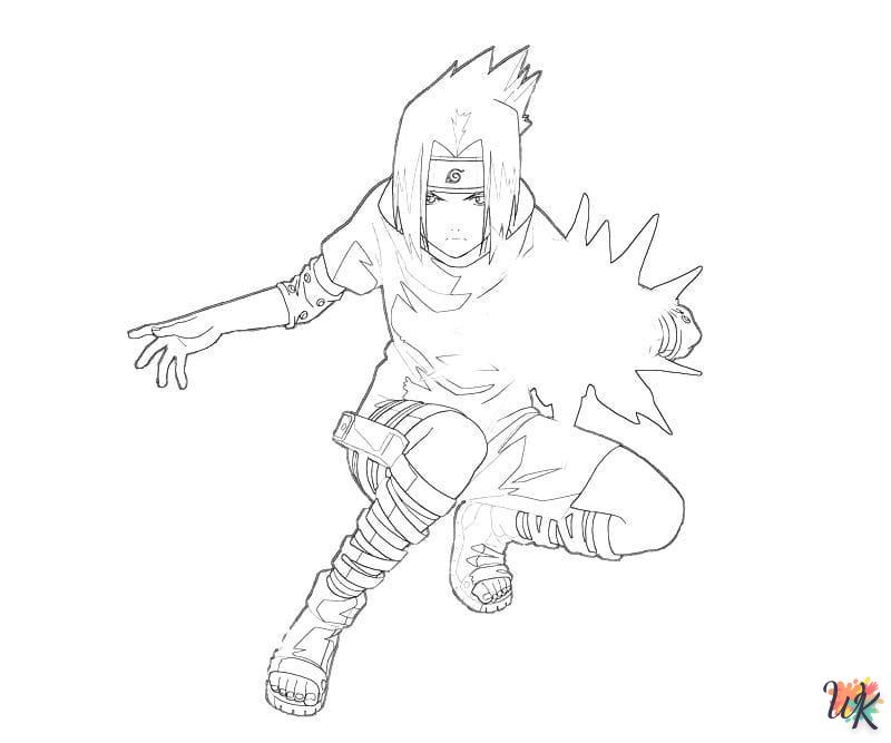 coloriage Sasuke  pour enfant gratuit