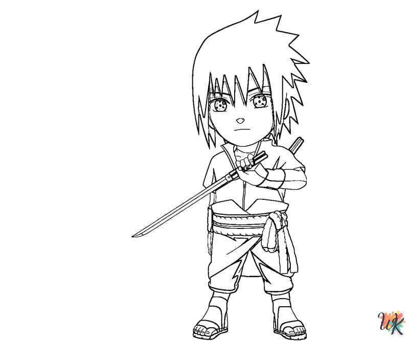 coloriage Sasuke  à imprimer