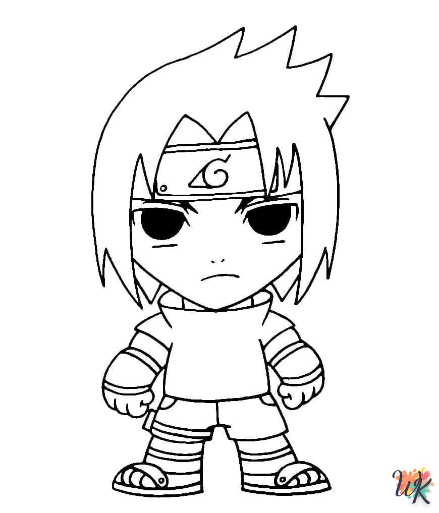 coloriage Sasuke  à colorier en ligne gratuit