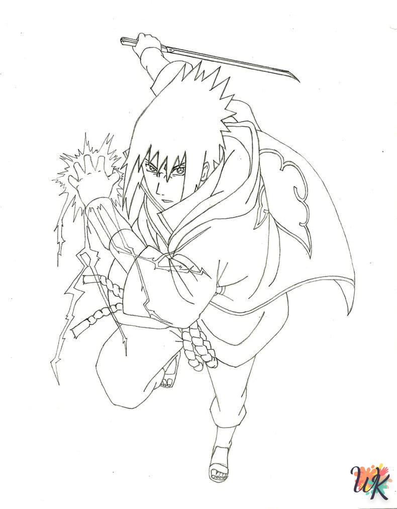 coloriage Sasuke  et dessins