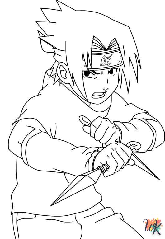 coloriage Sasuke  et dessin a imprimer