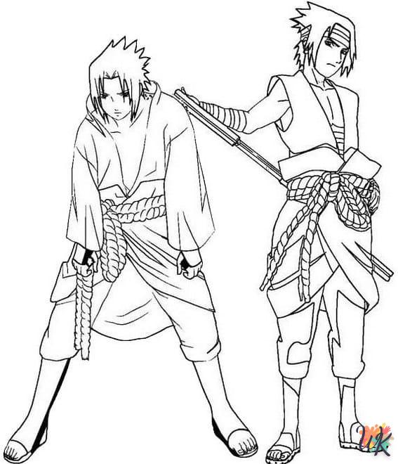 coloriage Sasuke  a imprimer gratuitement