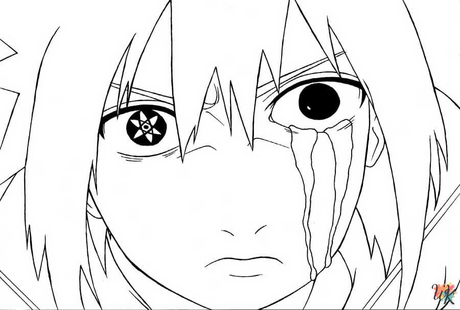 coloriage Sasuke  enfant 4 ans a imprimer