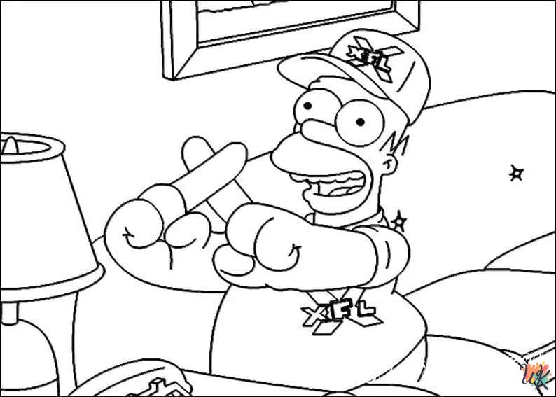 coloriage Simpson  bebe à imprimer gratuit