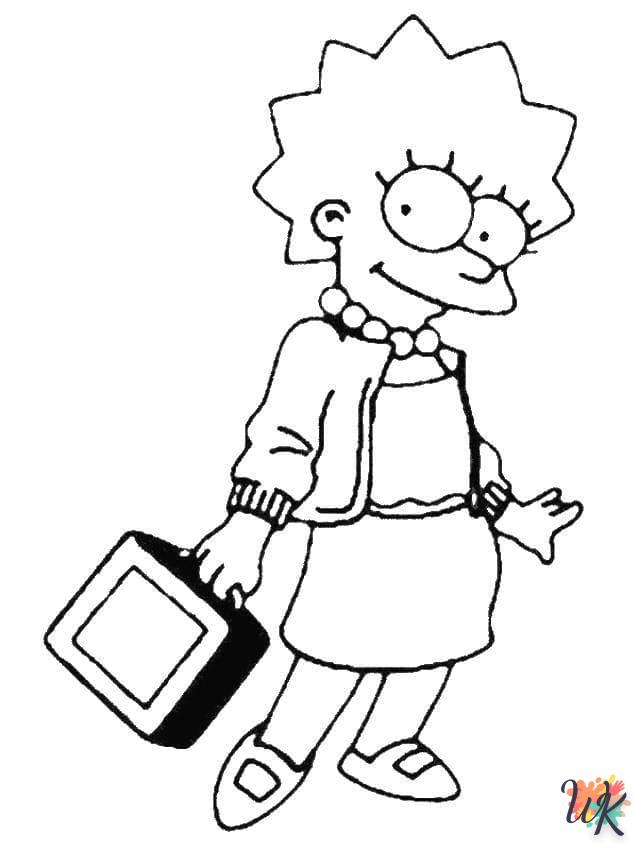 coloriage Simpson  en ligne a colorier