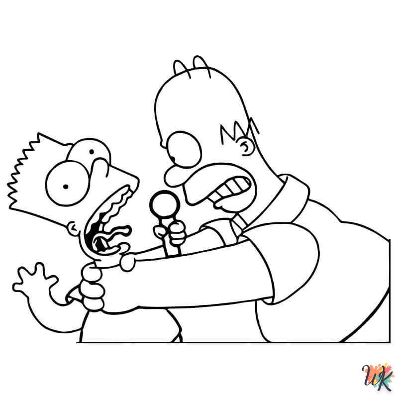 coloriage Simpson  pour enfant à imprimer