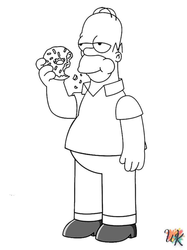 coloriage Simpson  enfant à imprimer gratuit