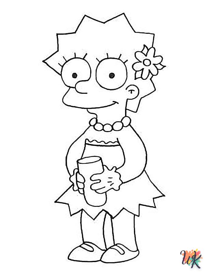 coloriage Simpson  à imprimer pdf gratuit