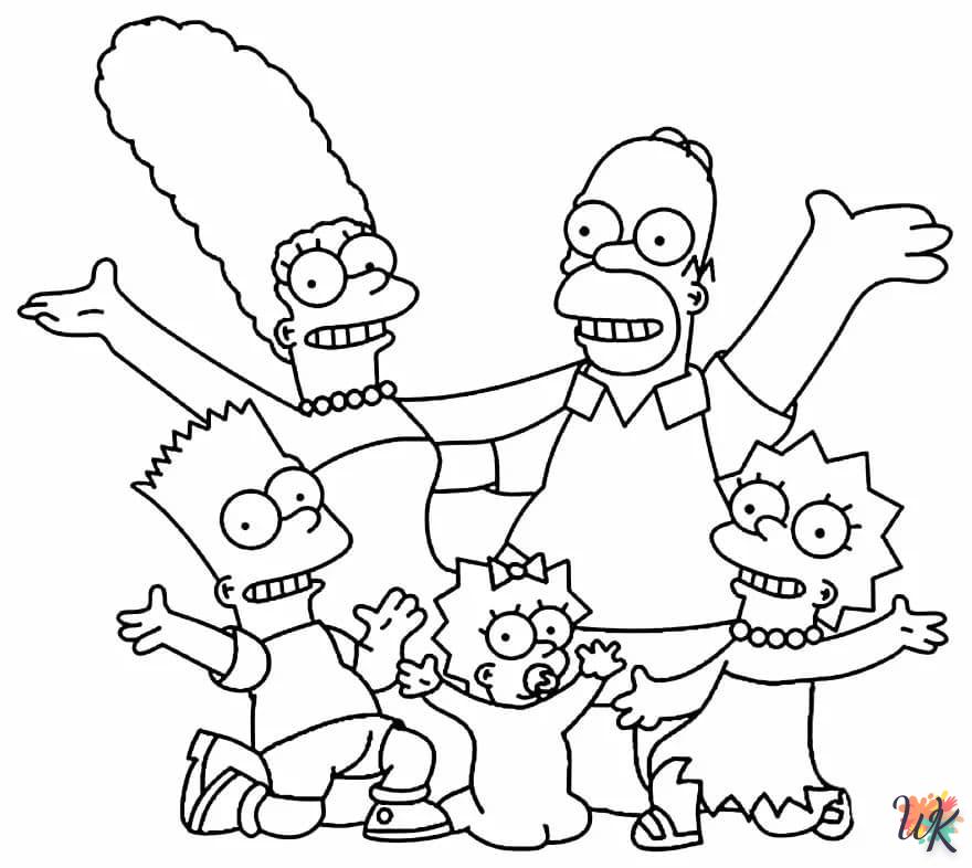 coloriage Simpson  pour enfant de 5 ans