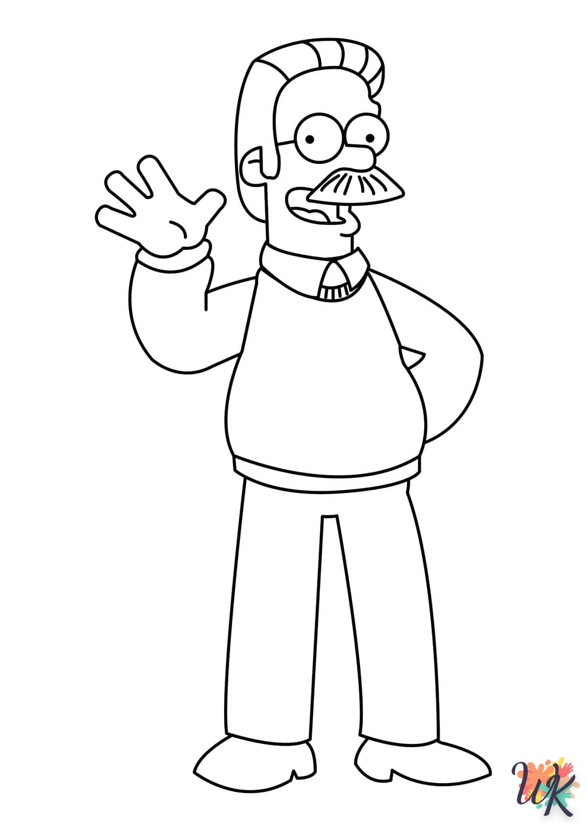 coloriage Simpson  gratuit pour enfants