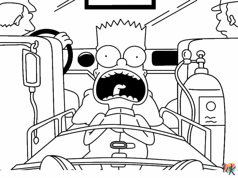 coloriage Simpson  en ligne avengers gratuit