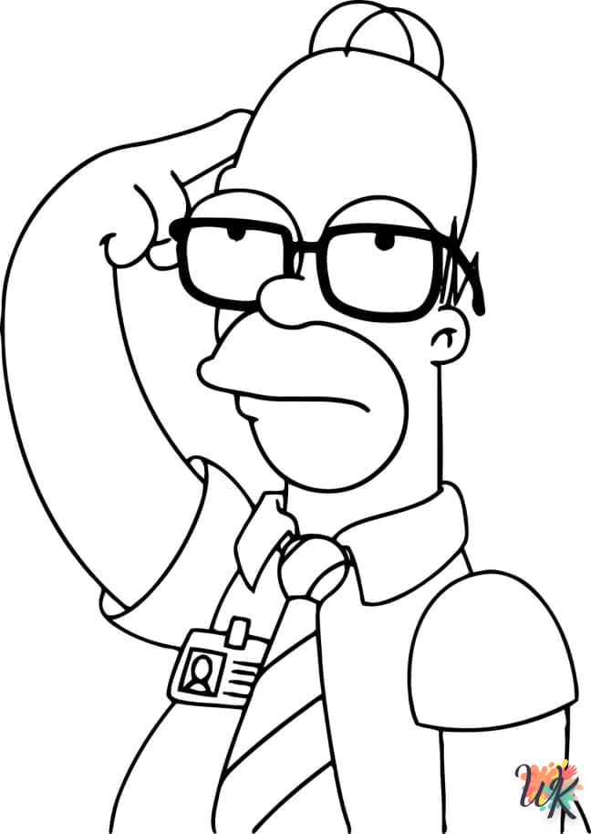 coloriage Simpson  gratuit pour enfants