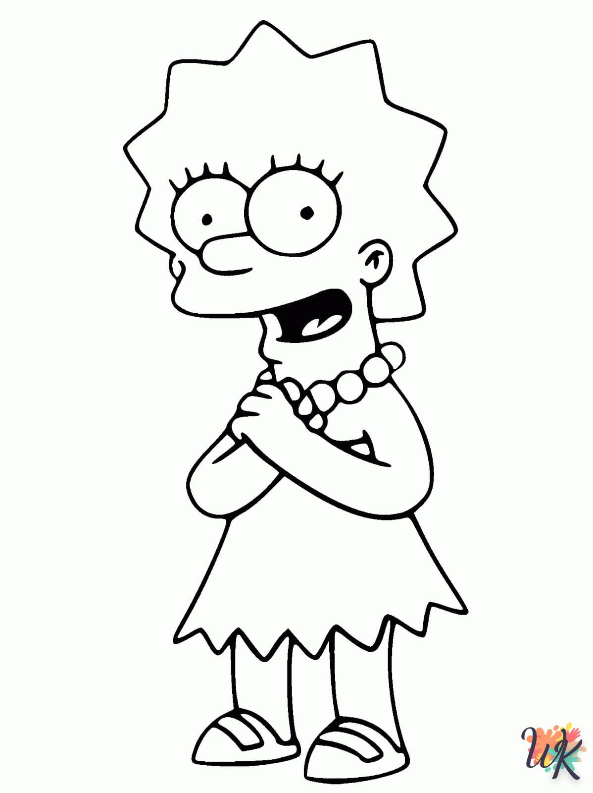 coloriage Simpson  en ligne gratuit pour 12 ans