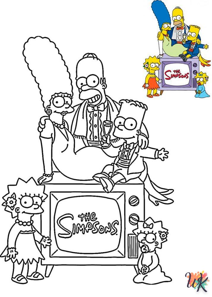 coloriage Simpson  gratuit a imprimer