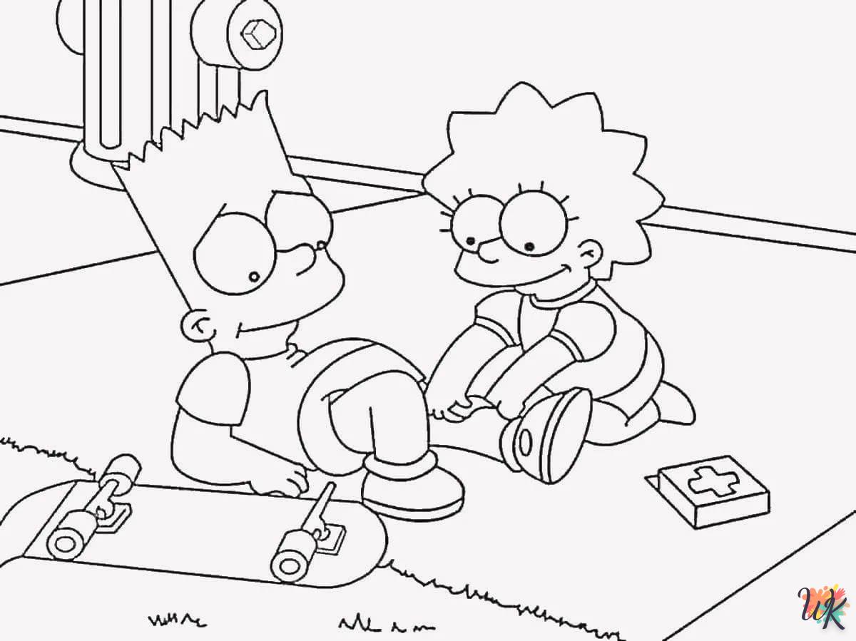 coloriage Simpson  pour enfant de 2 ans