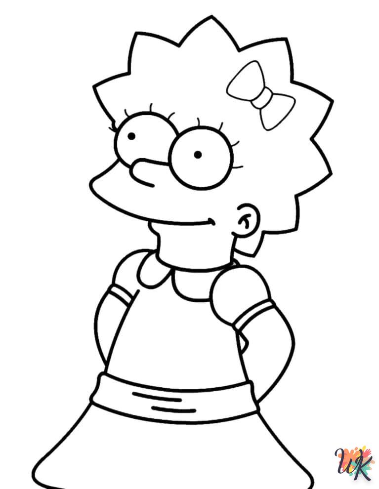 coloriage Simpson  gratuit pour enfants