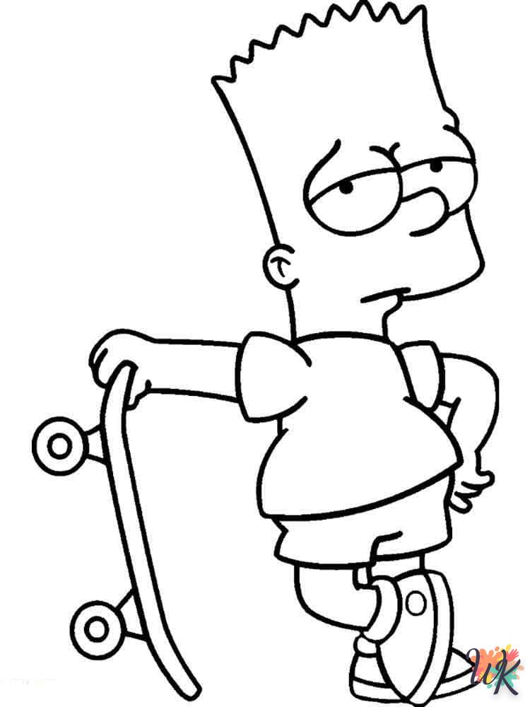 coloriage Simpson  pour enfant de 5 ans