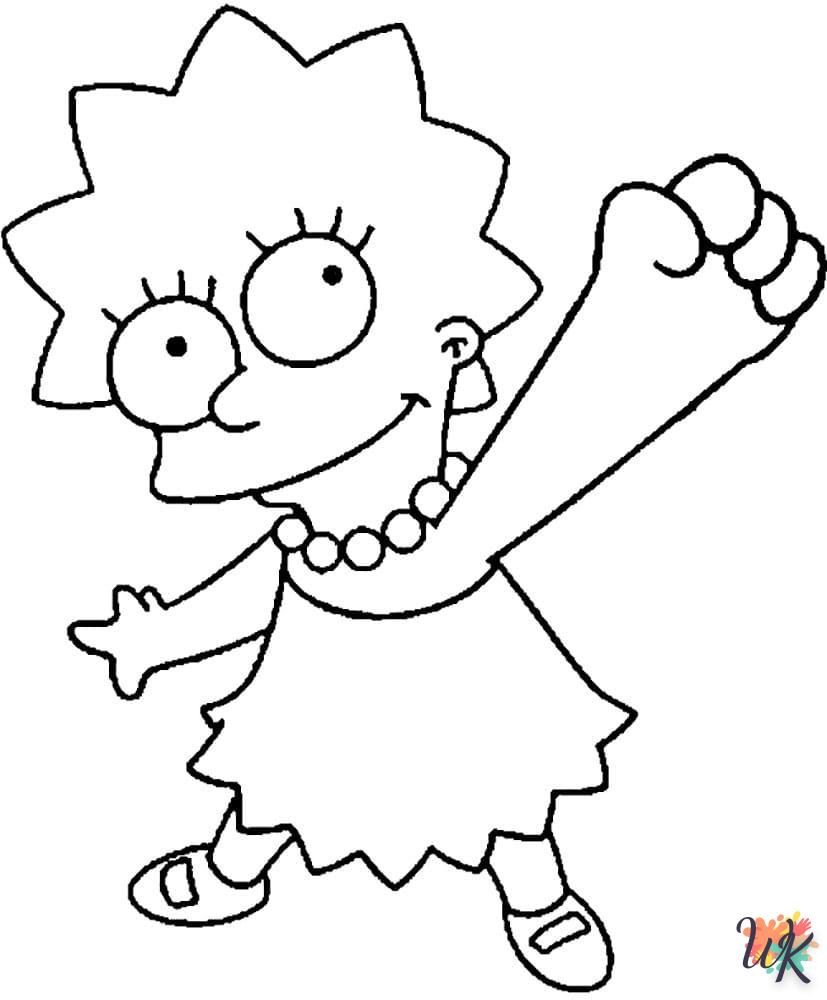 coloriage Simpson  enfant a imprimer