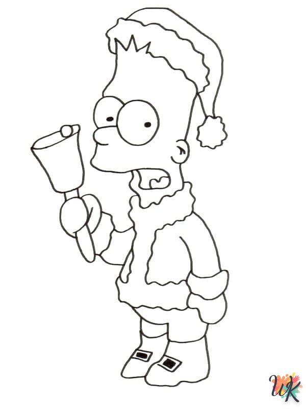 coloriage Simpson  enfant 4 ans a imprimer