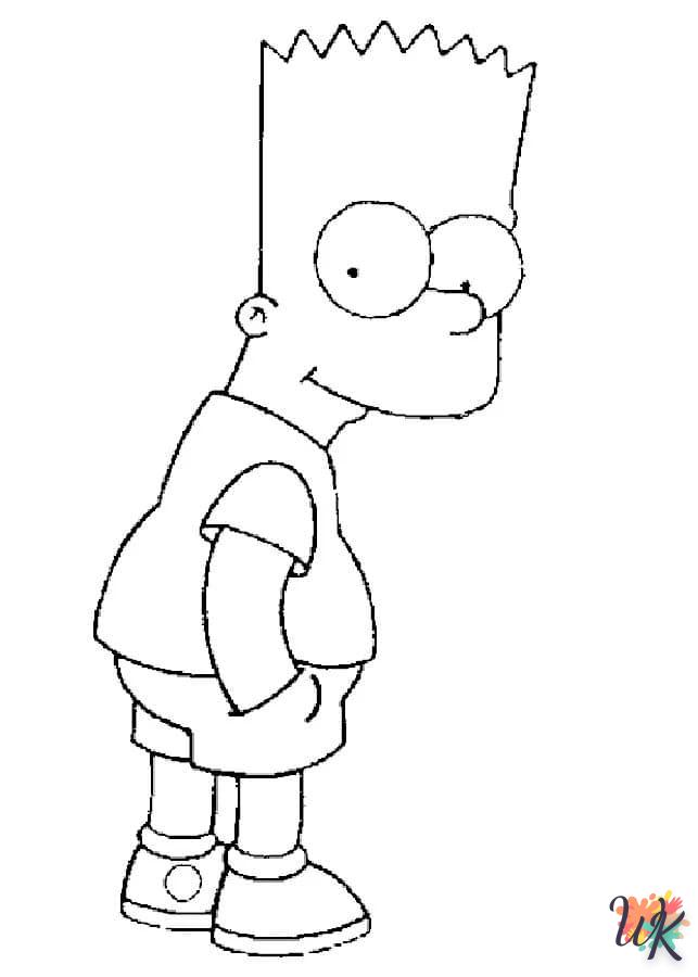 coloriage Simpson  pour enfant de 7 ans