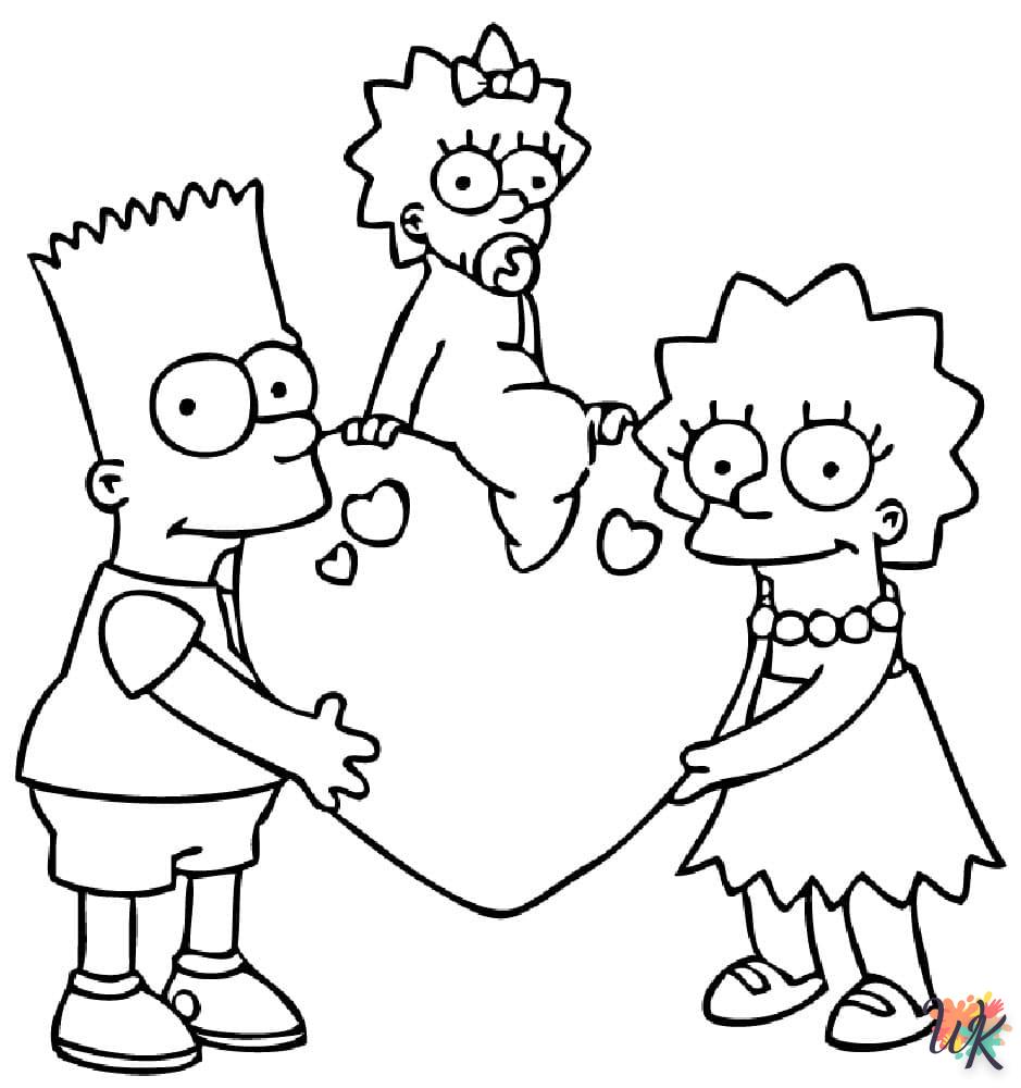 coloriage Simpson  à colorier en ligne gratuit