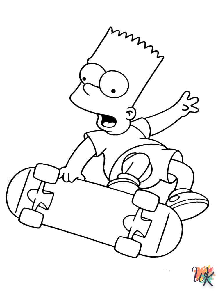 coloriage Simpson  a colorier en ligne gratuitement