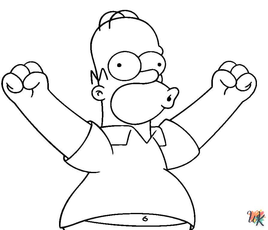 coloriage Simpson  gratuit pour enfants