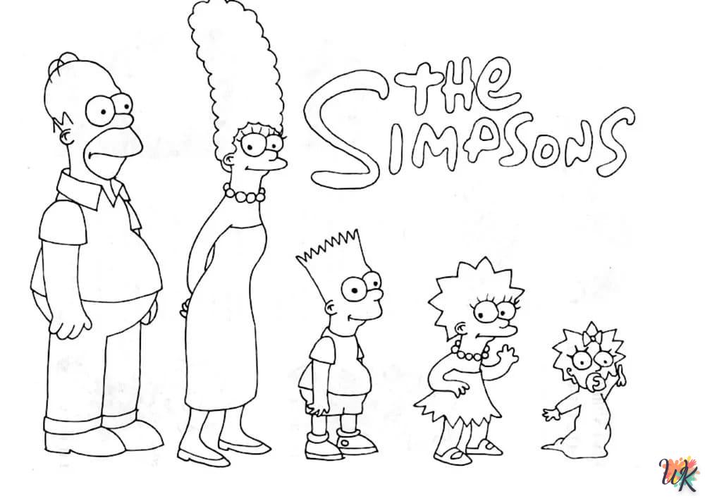 coloriage Simpson  enfant 8 ans a imprimer