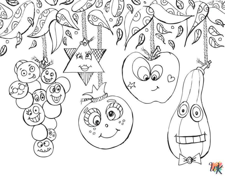 coloriage Sukkot  enfant a imprimer