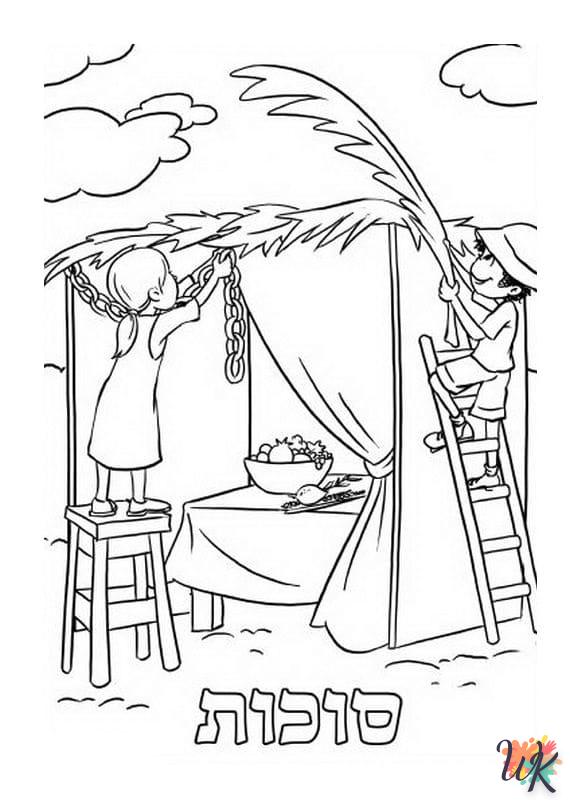 coloriage Sukkot  a dessiner et imprimer