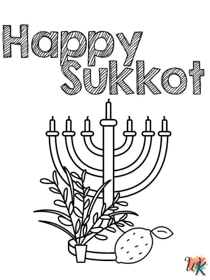 a imprimer coloriage Sukkot  gratuit