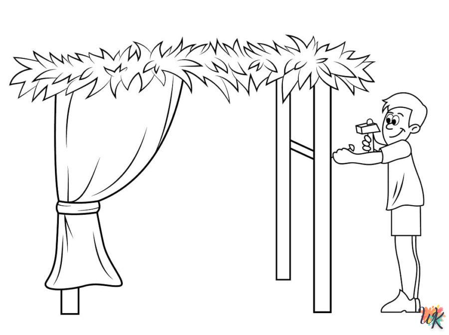 coloriage Sukkot  en ligne pour bebe de 2 ans