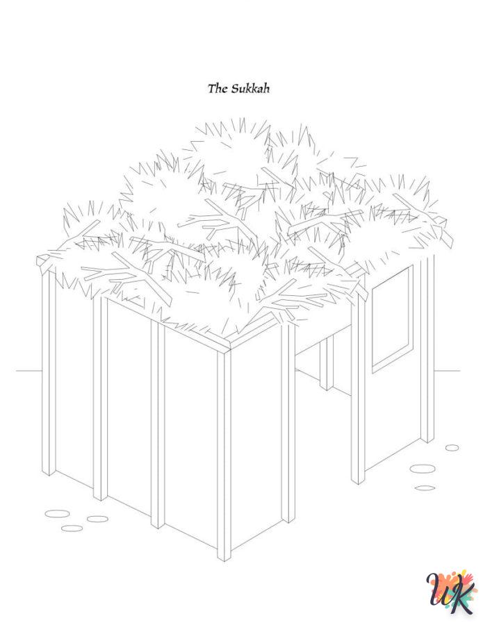 coloriage Sukkot  pour enfant de 2 ans