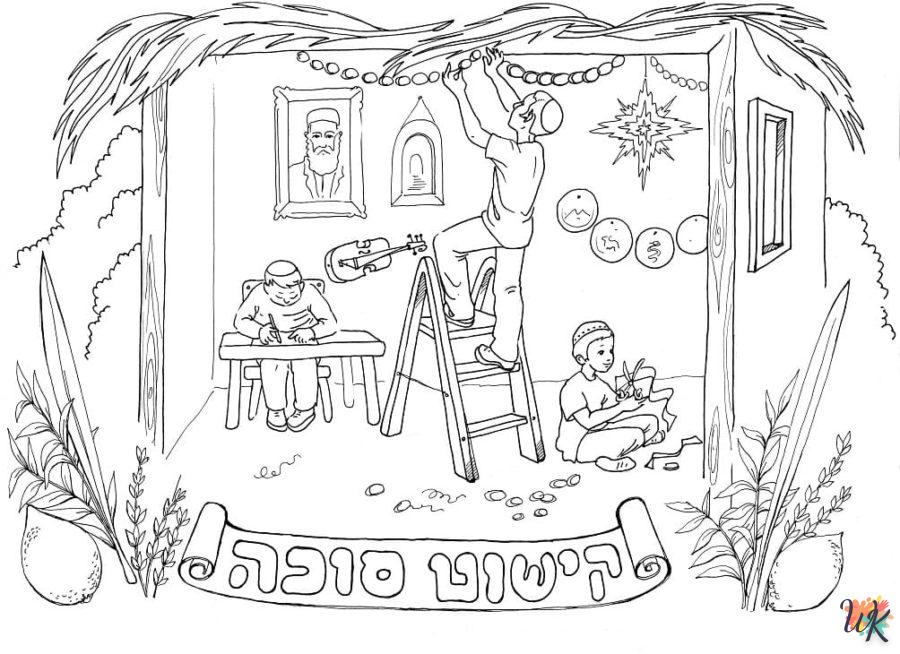 coloriage Sukkot  à imprimer a4