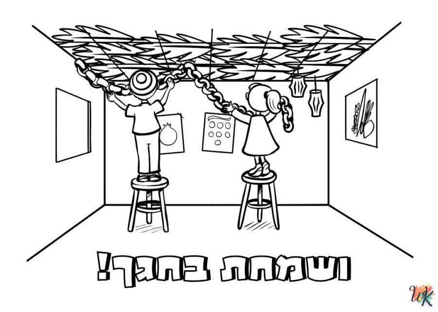 alphabet coloriage Sukkot  en ligne