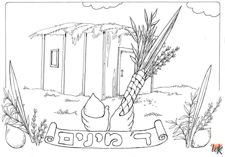 coloriage Sukkot  magique à faire en ligne