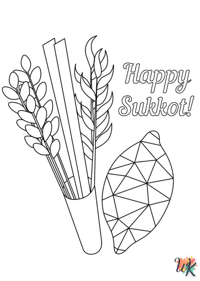 coloriage Sukkot  à imprimer a4