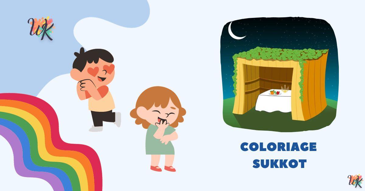 Coloriage Sukkot - Téléchargement gratuits pour les enfants 10 Coloriage Sukkot – Téléchargement gratuits pour les enfants