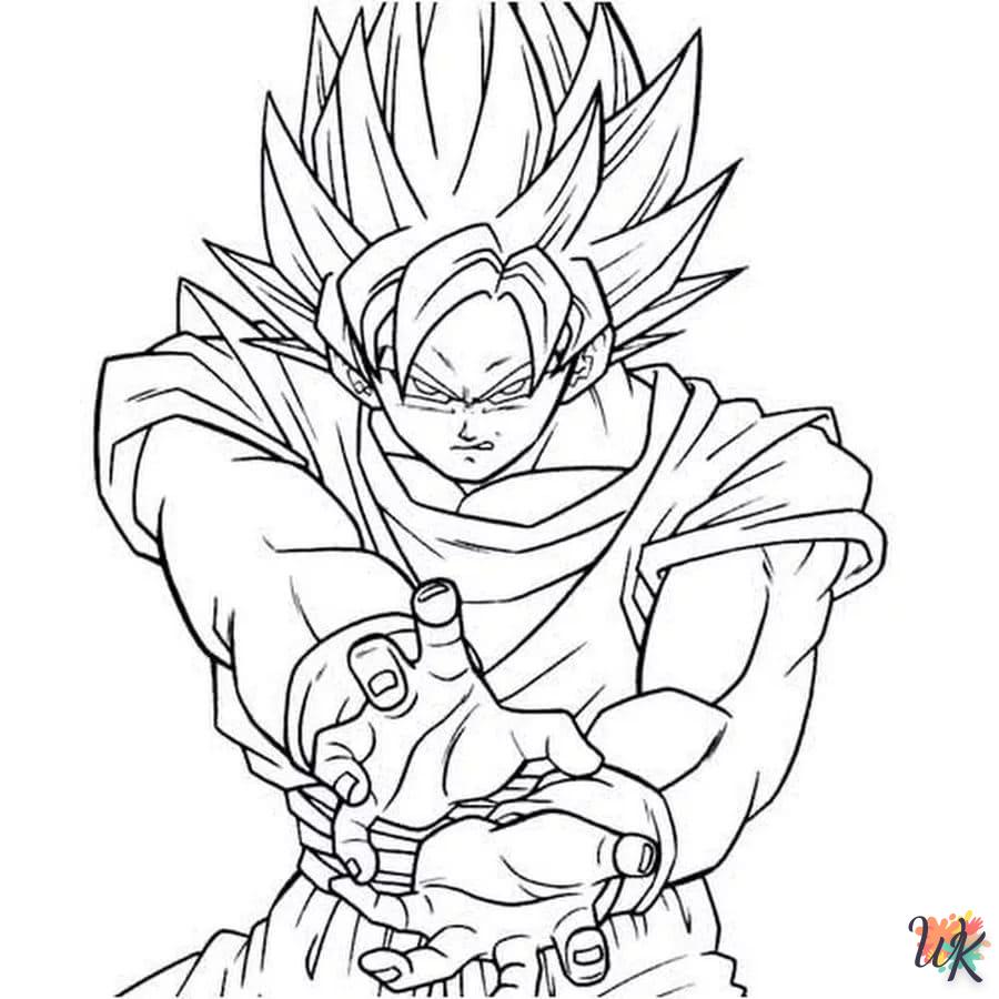 coloriage Super Saiyan  pour enfant a imprimer gratuit