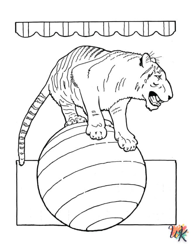 coloriage Tigre  bebe à imprimer