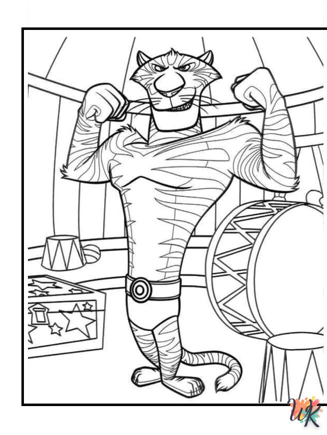 coloriage Tigre  a imprimer pour enfant de 4 ans