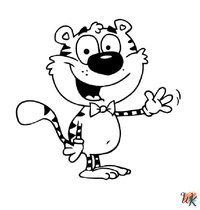 coloriage Tigre  à imprimer gratuitement pdf