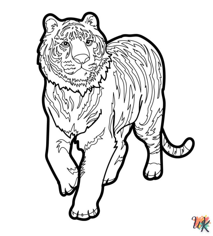 coloriage Tigre  à colorier en ligne