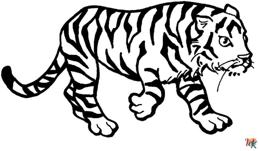 coloriage Tigre  en ligne