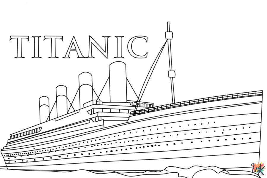 coloriage Titanic  a imprimer enfant 5 ans