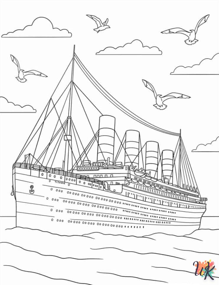 coloriage Titanic  en ligne