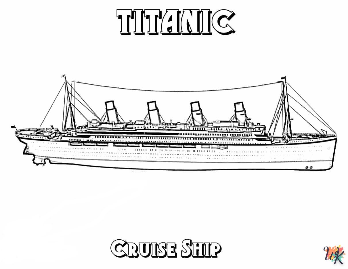 coloriage Titanic  7 ans en ligne gratuit à imprimer