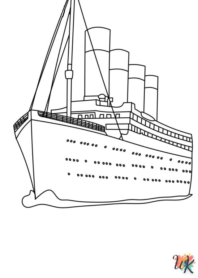 coloriage Titanic  bebe à imprimer